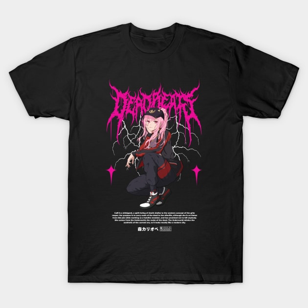 Hololive English Mori Calliope - Deadbeats T-Shirt by Waifuku Merch